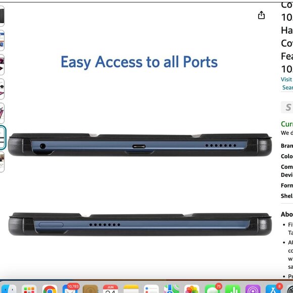 5 PACK ! Case Lenovo Tab M10 5G 10.61-Inch Android 13 Tablet, Slim Hard Back NEW - Picture 6 of 7